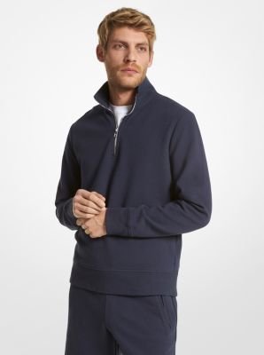 Cotton Blend Half-Zip Sweater image number 0