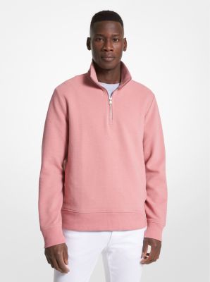 Cotton Blend Half-Zip Sweater | Michael Kors Canada