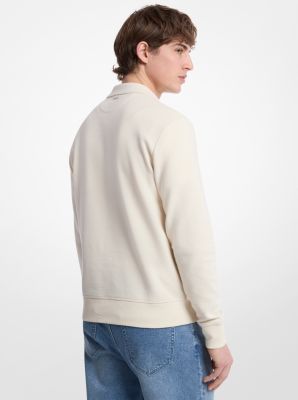 Cotton Blend Half-Zip Sweater image number 1