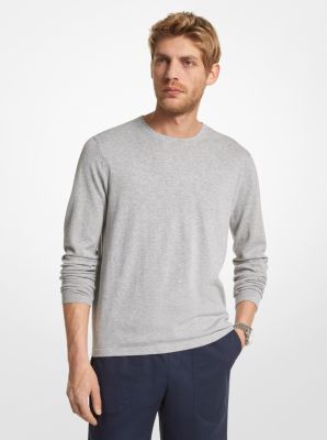 Cotton Jersey Crewneck Sweater