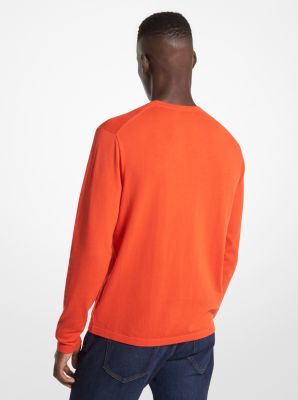 Cotton Jersey Crewneck Sweater image number 1