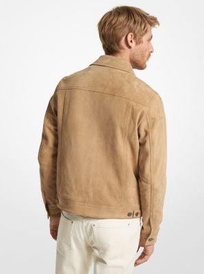 Suede Zip-Up Trucker Jacket image number 1