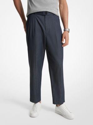 Chambray Belted Trousers image number 0