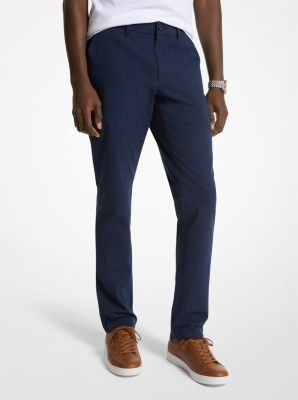 Pantalon chino coupe slim en tissu gaufré image number 0