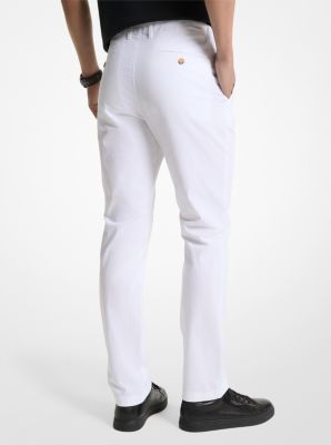 Pantalone chino slim-fit in misto cotone image number 1