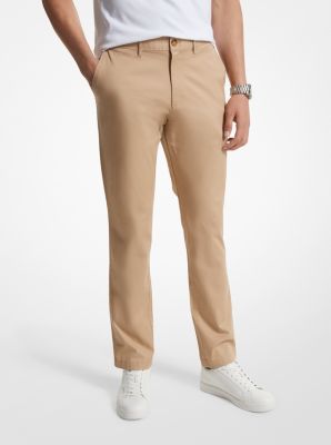 Pantalón chino slim-fit de mezcla de algodón image number 0