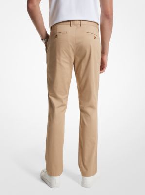 Slim-Fit Cotton Blend Chino Pants