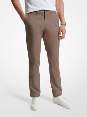 Slim-Fit Cotton Blend Chino Pants