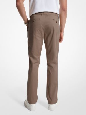 Slim-Fit Cotton Blend Chino Pants