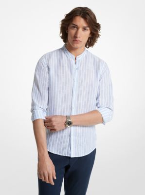 Striped Linen Blend Shirt image number 0
