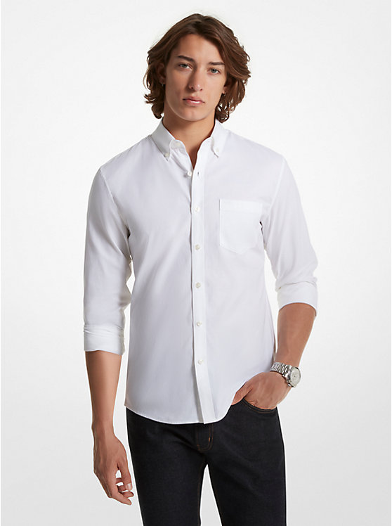 Stretch Cotton Oxford Shirt image number 0