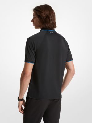 Stretch Knit Half-Zip Polo Shirt image number 1