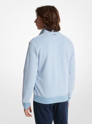 Cotton Blend Half-Zip Sweater image number 1