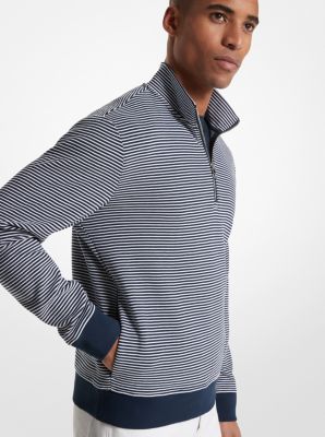 Cotton Blend Half-Zip Sweater