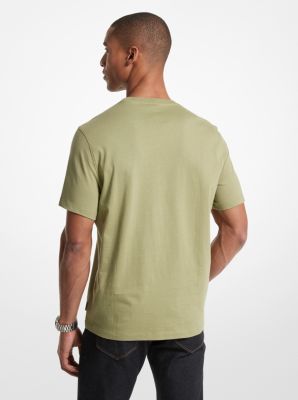 T-shirt in cotone con logo effetto grafico image number 1