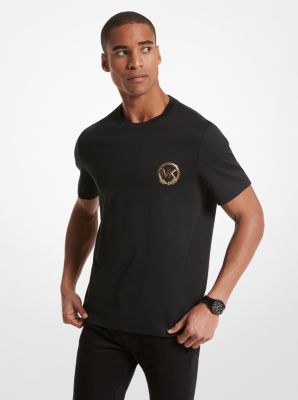 Heritage print cotton jersey t-shirt - Versace - Men | Luisaviaroma