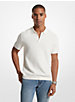 Tuck Stripe Cotton and Silk Polo image number 0