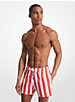 Woven Striped Swim Trunks image number 0