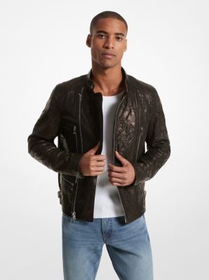 Michael kors quilted leather moto jacket on sale