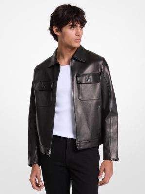 Michael kors jacket leather on sale