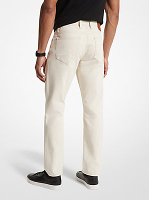 Stretch Cotton and Linen Jeans