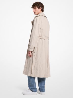 Oversize-Trenchcoat Inox aus Baumwollmischung image number 1