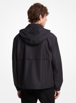 thumbnail image 2 of All In Motion Women’s Cropped Hooded Windbreaker Jacket – Nylon, Water-Resistant, Adjustable, Size Regular 2 of 5