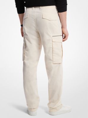 Stretch Cotton Poplin Cargo Pants