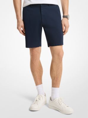 MK Shorts Aus Stretch-Baumwolle - Blau