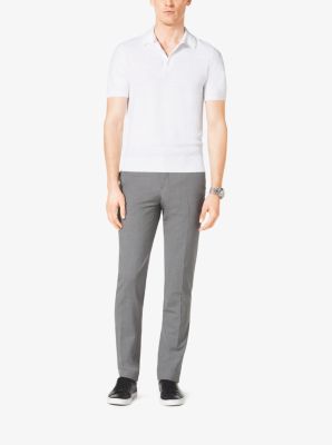 Slim-Fit Wool Trousers