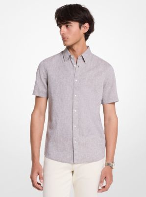 Dot Linen and Cotton Shirt image number 0
