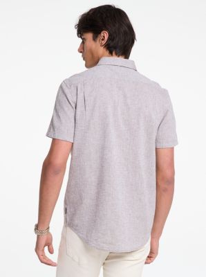 Dot Linen and Cotton Shirt image number 1
