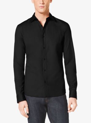 Tailored-Fit Stretch-Cotton Shirt