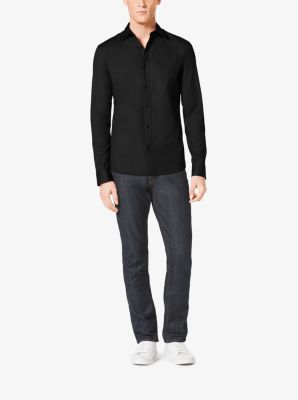 Tailored-Fit Stretch-Cotton Shirt