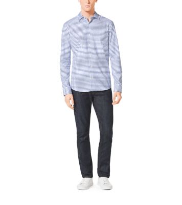 Tailored-Fit Check Cotton Shirt