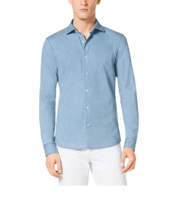 Slim-Fit Cotton-Twill Shirt