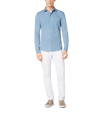 Slim-Fit Cotton-Twill Shirt