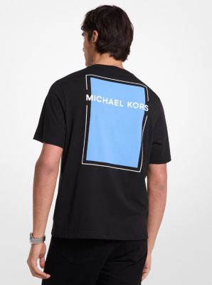T-shirt in cotone con logo effetto grafico