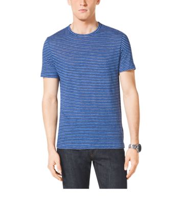Striped Linen T-Shirt | Michael Kors