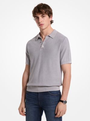 Linen and Cotton Polo Shirt