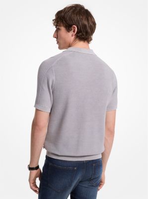 Linen and Cotton Polo Shirt