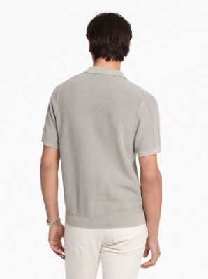 Linen and Cotton Polo Shirt image number 1