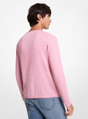 Pullover in lino e cotone