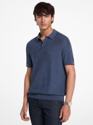 Cotton Mouliné Polo Shirt image number 0