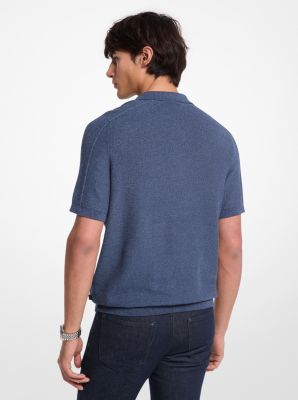 Cotton Mouliné Polo Shirt image number 1