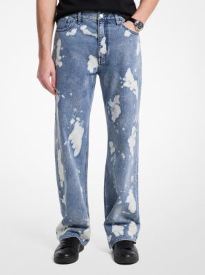 Arden Splattered Denim Relaxed-Fit Jeans image number 0