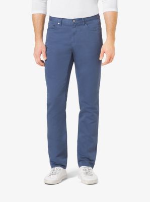 Slim-Fit Cotton-Twill Five-Pocket Pants | Michael Kors