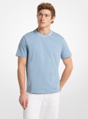 Logo Trim Cotton Jersey T-Shirt