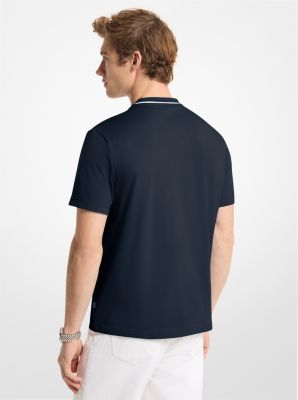 Camiseta de punto liso de algod&oacute;n con logotipo