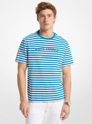 Gestreept T-shirt van katoenjersey Saint Tropez